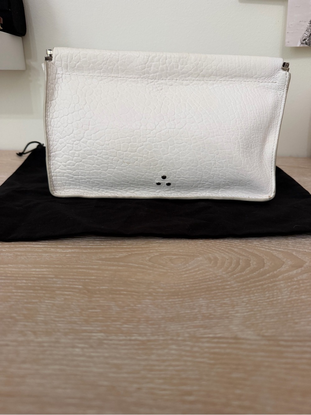 White Leather Women's Crossbody Bag